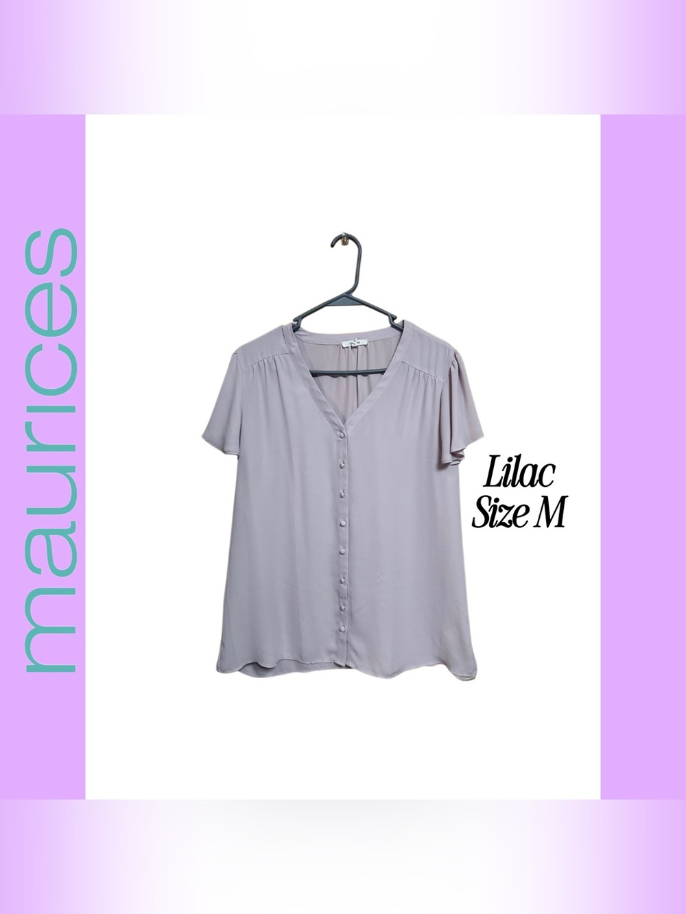 💜✨ Dreamy Lilac Blouse ✨ Soft Flowing Button Front | Office to Summer Chic ✨💜